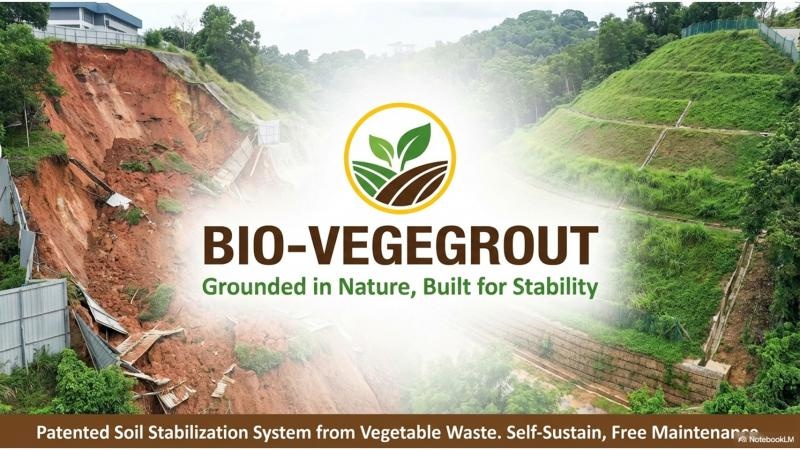 BIO - VEGEGROUT: SELF-SUSTAINING GROUND - STABILIZATION SYSTEM (VG3S)